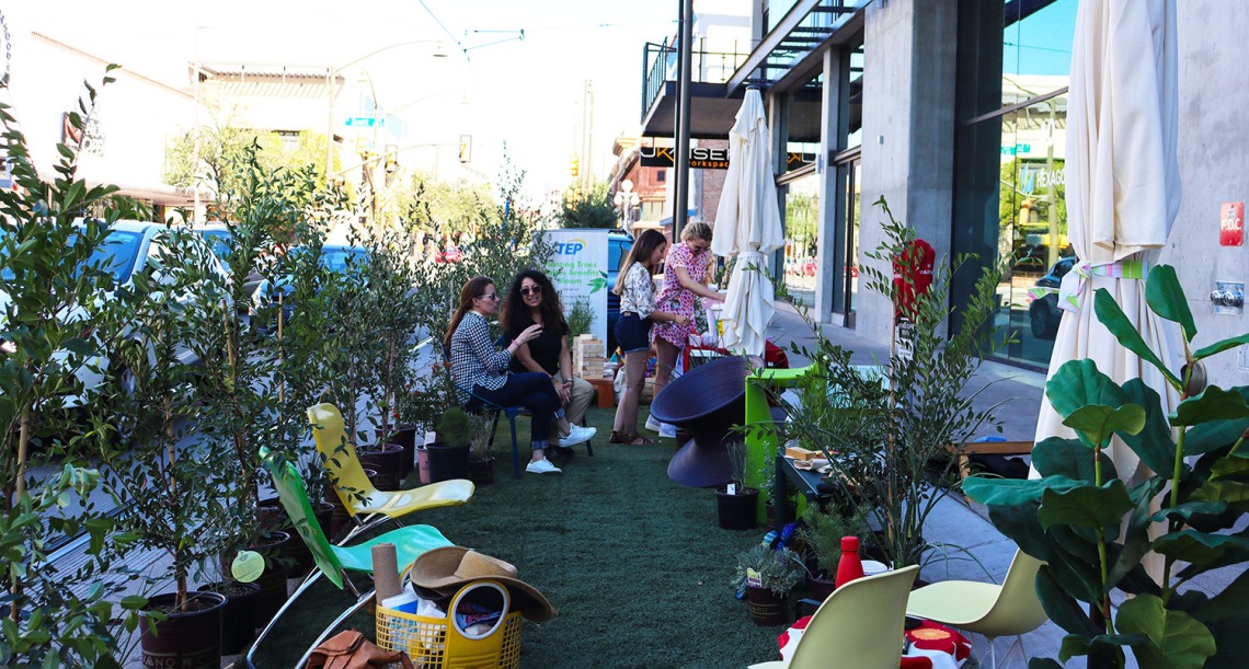 Park(ing) Day 2022 in downtown Tucson