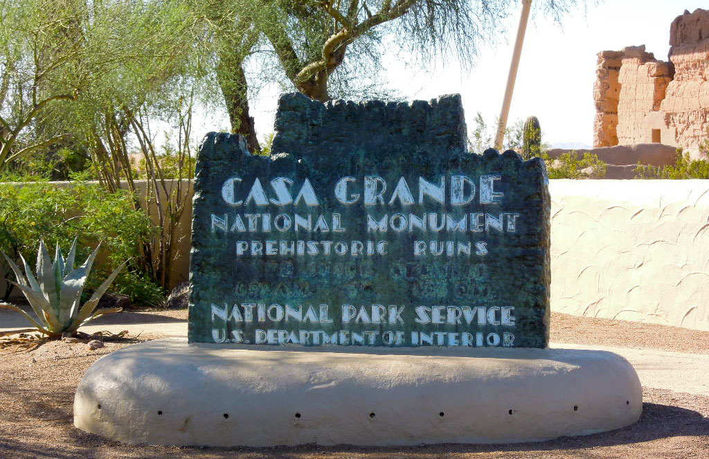 Casa Grande Ruins National Monument Sign