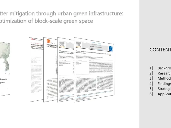 Particulate matter mitigation through urban green infrastructure: Research on optimization of block-scale green space