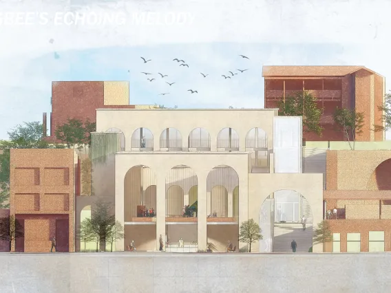 Rendering of a building in Bisbee