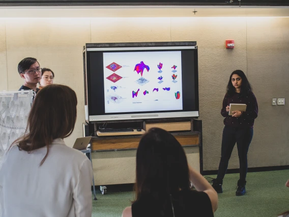 Master of Science in Architecture Student presenting research