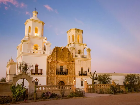 Mission San Xavier del Bac south of Tucson, Arizona