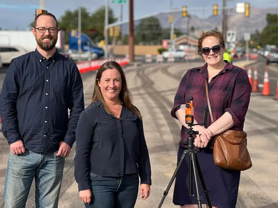 CAPLA faculty at Cool Pavement Project