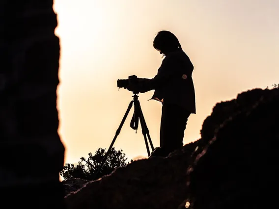 Photographer silhouette