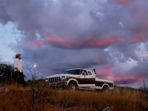 Jesús Edmundo Robles Jr. and truck