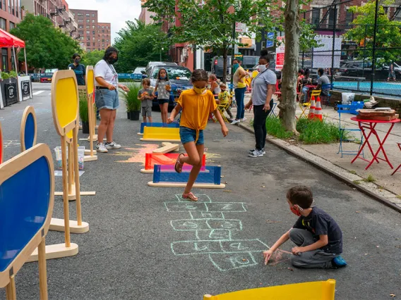 Tactical urbanism in Queens, New York