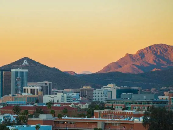 Tucson at dusk