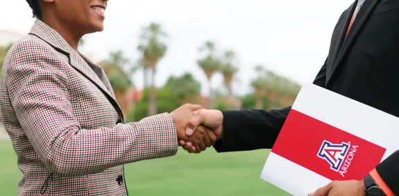 Shaking hands