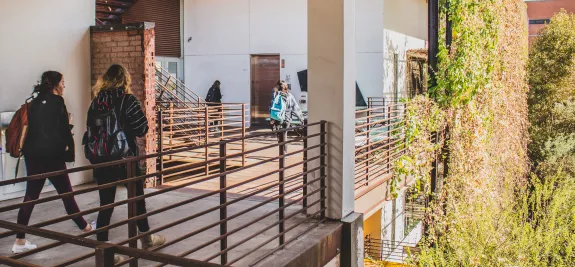Students walking at CAPLA