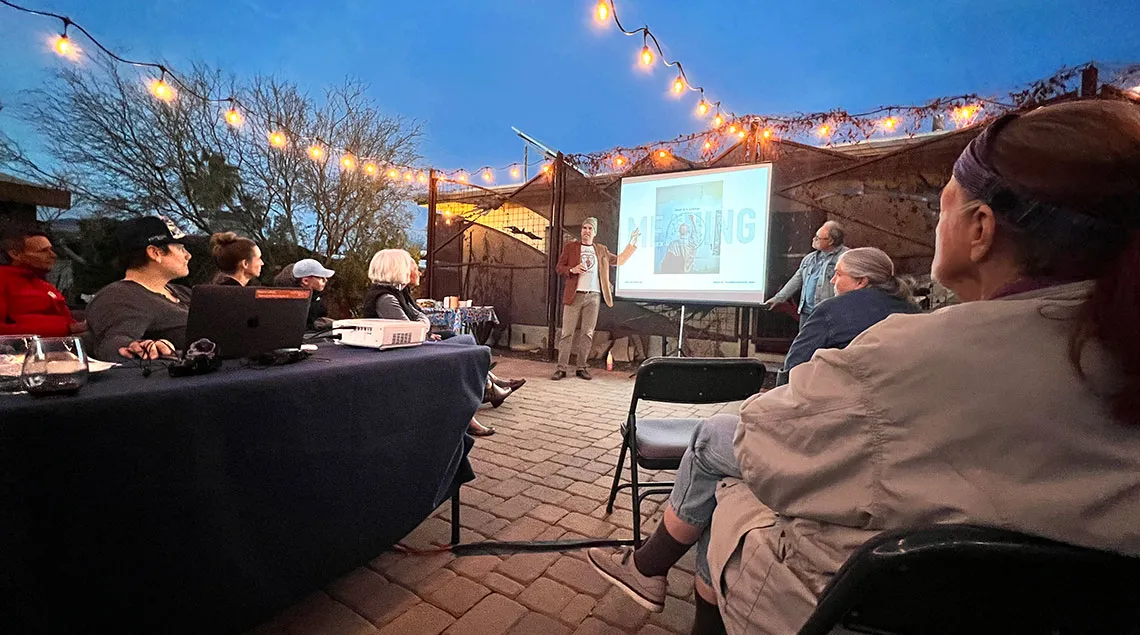 Bill Mackey presenting