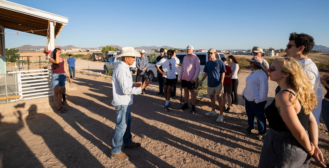 CAPLA students visit new home built by Rancho Feliz volunteers.