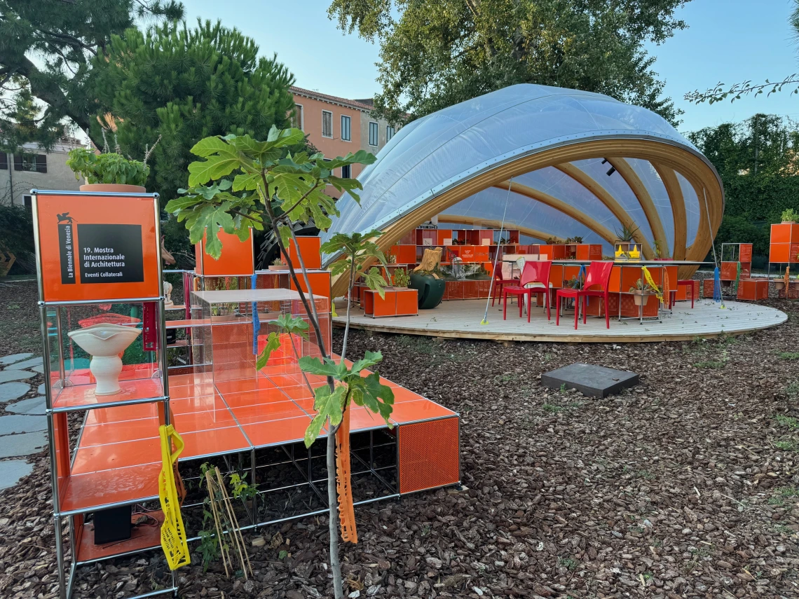 An pavilion exhibit at the Venice Biennale