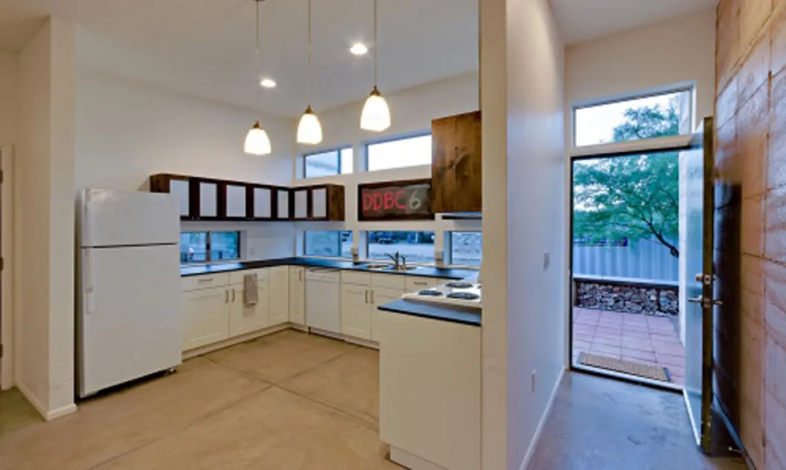 DDBC Residence 6 Front Door and Kitchen