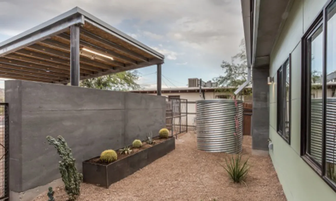 3 Entry Courtyard with Rainwater Cistern