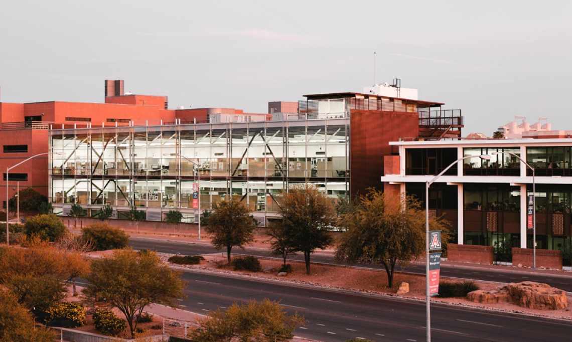 A photo of the College of Architecture, Planning & Landscape Architecture Building At The University Of Arizona