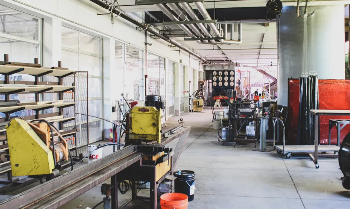 A photo of the College of Architecture, Planning & Landscape Architecture Materials Lab At The University Of Arizona