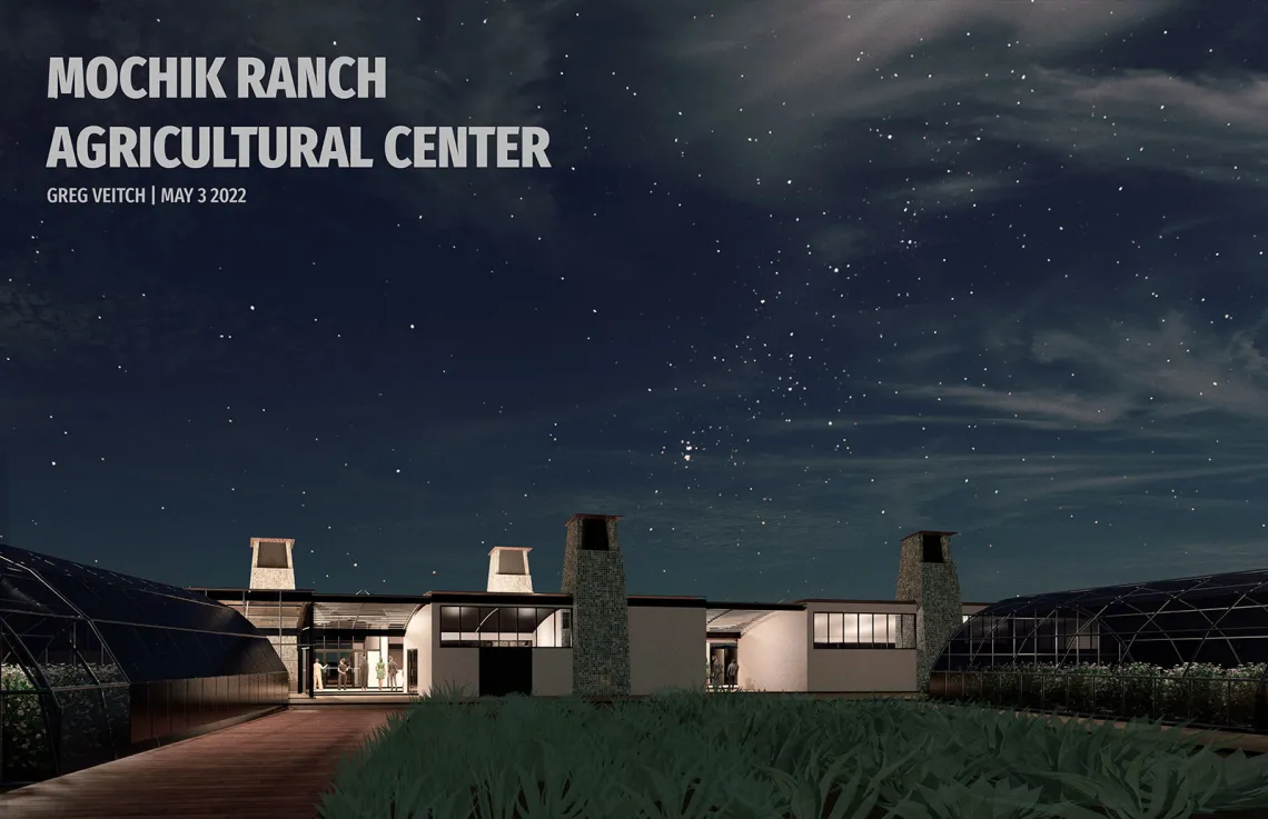 Agricultural Center at Mochik Ranch, by Greg Veitch