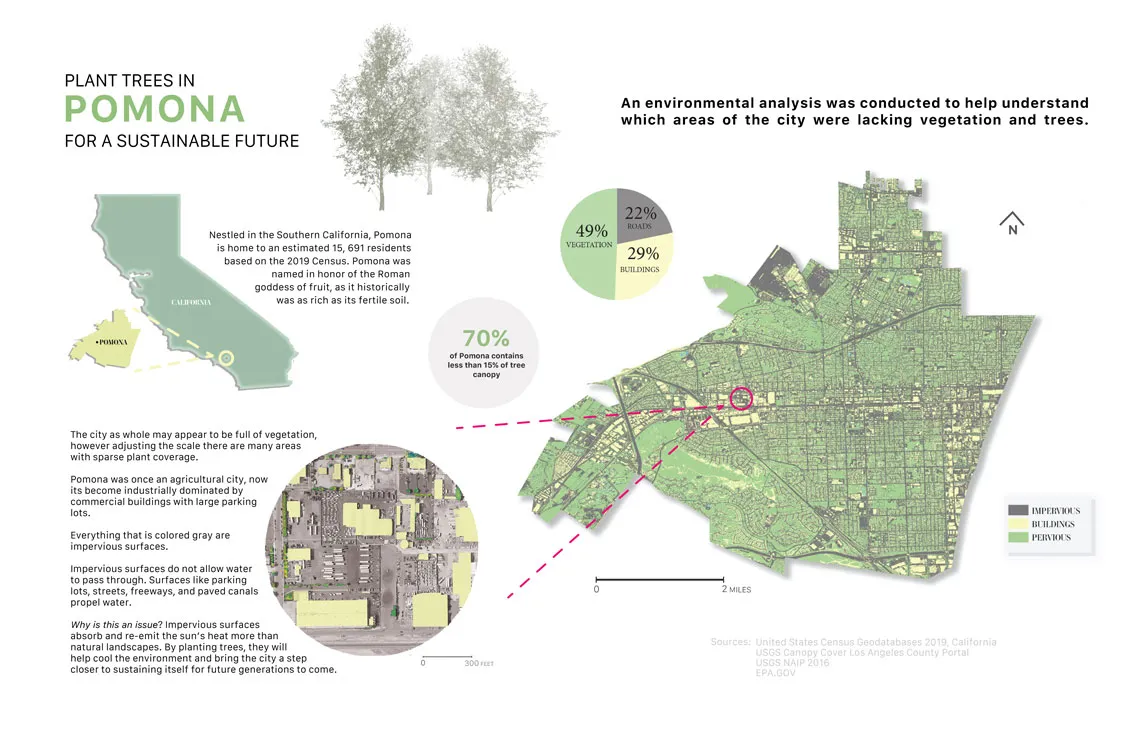 Map created by Irene Pineda of Pomona, California 