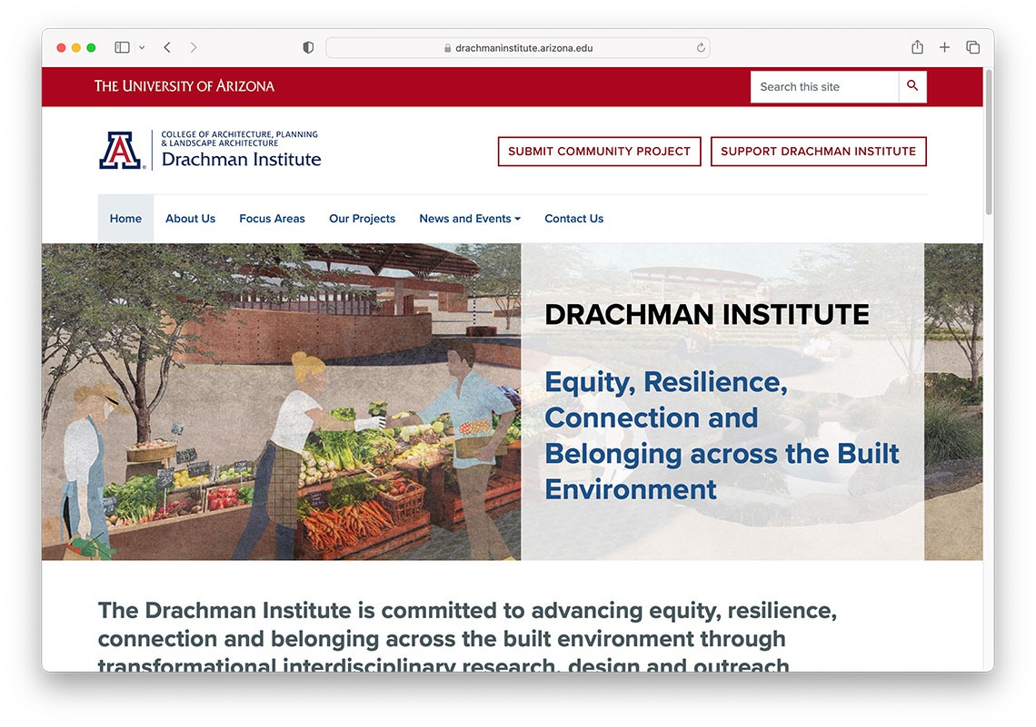 Drachman institute home page