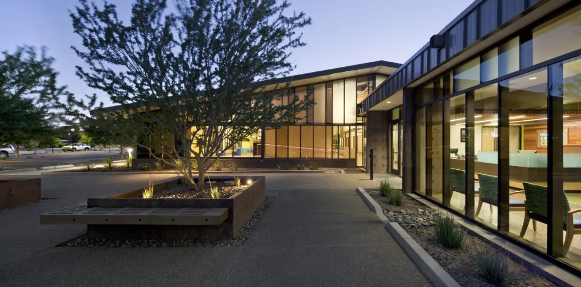 Entrance Courtyard, City of Phoenix Helen Drake Senior Center