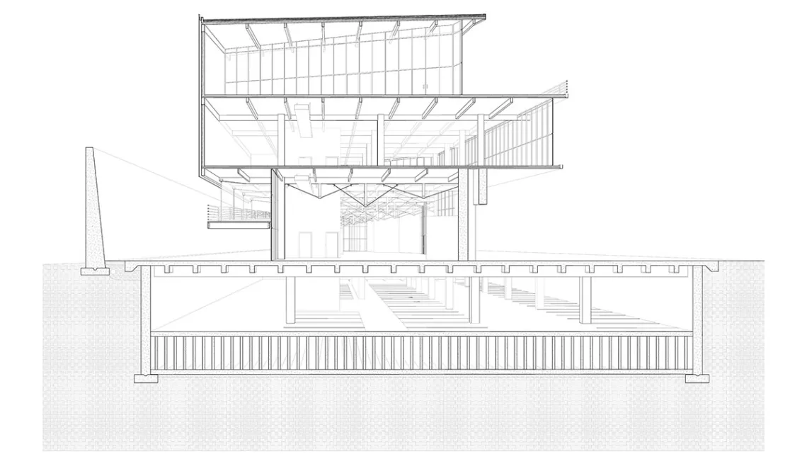 Architectural drawing by Liz Madsen