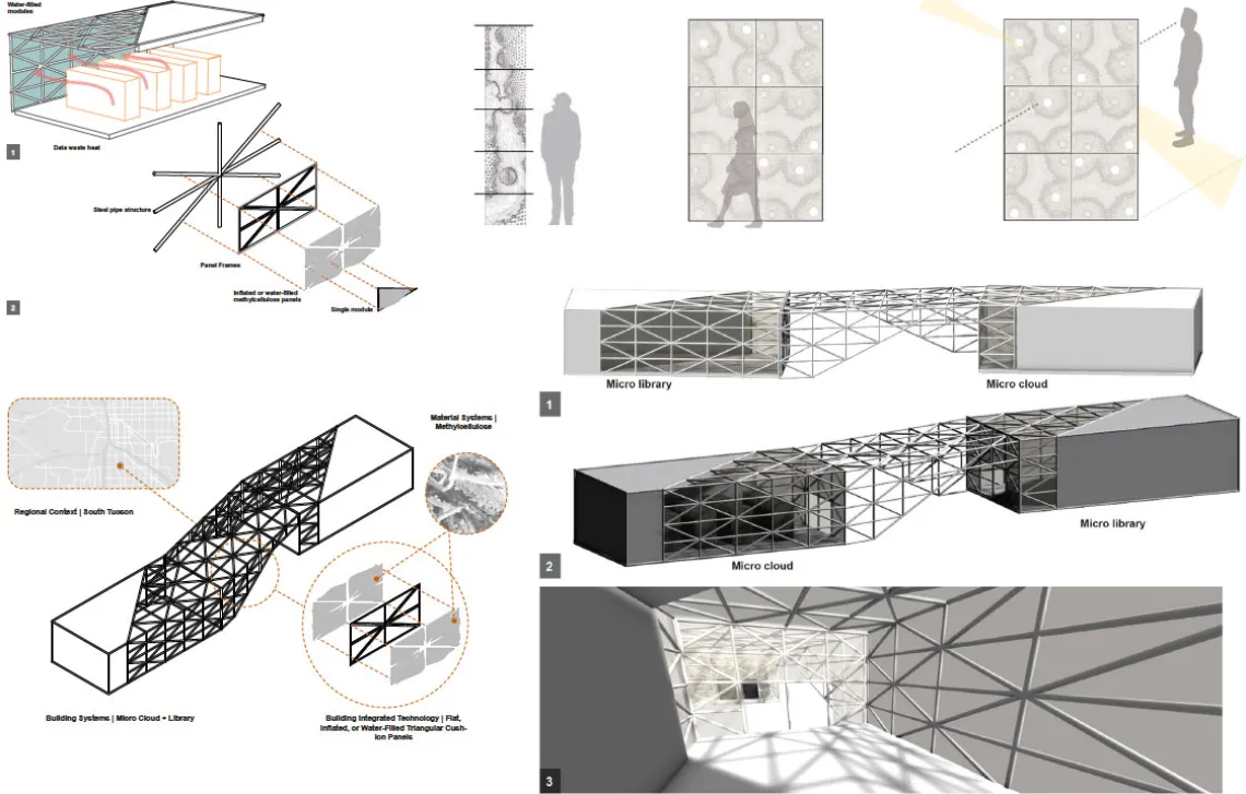 Biopolymer modules with varying opacities