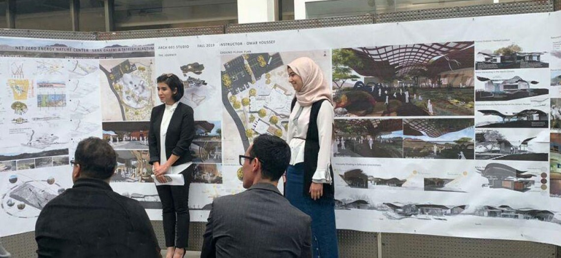 Master of Science in Architecture students presenting