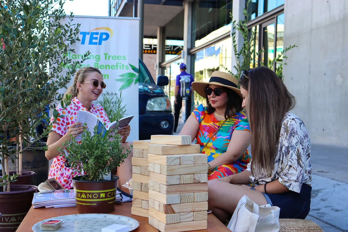 Park(ing) Day 2022 in downtown Tucson