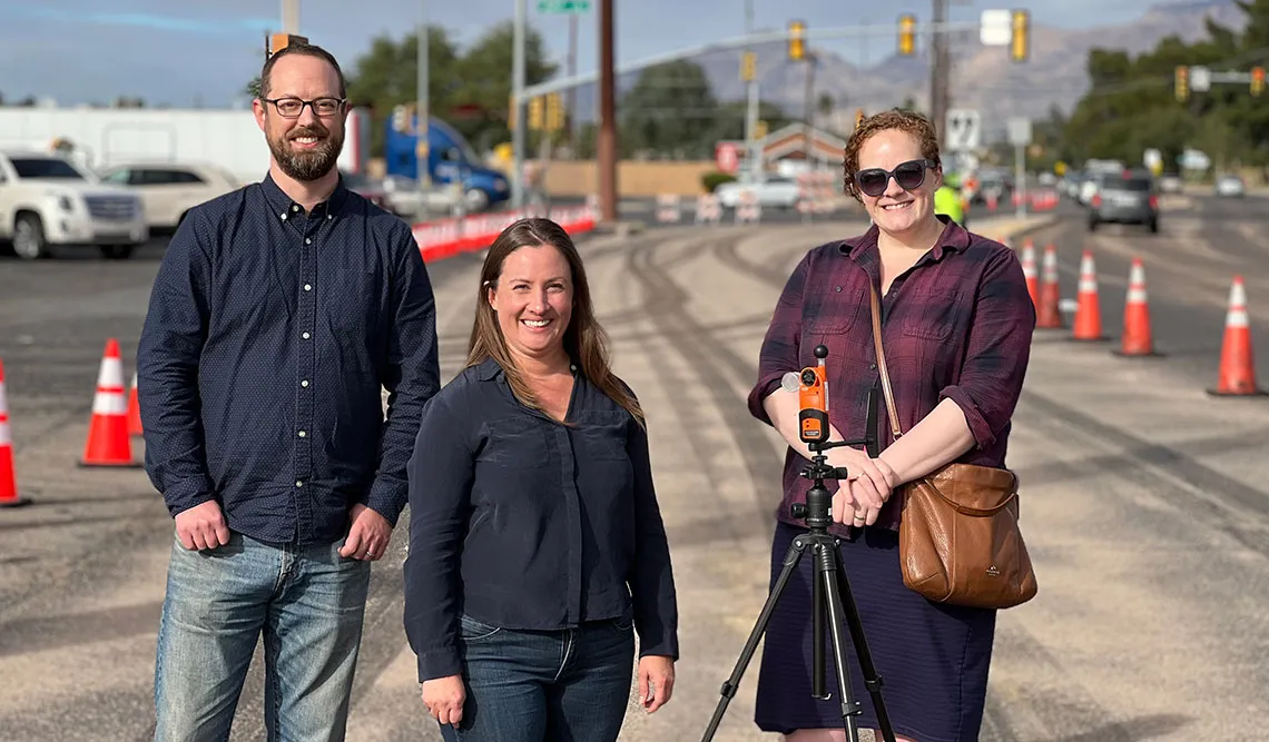 CAPLA faculty at Cool Pavement Project