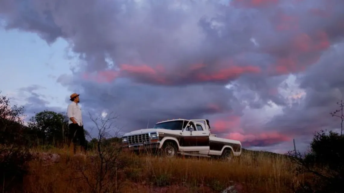 Jesús Edmundo Robles Jr. and truck