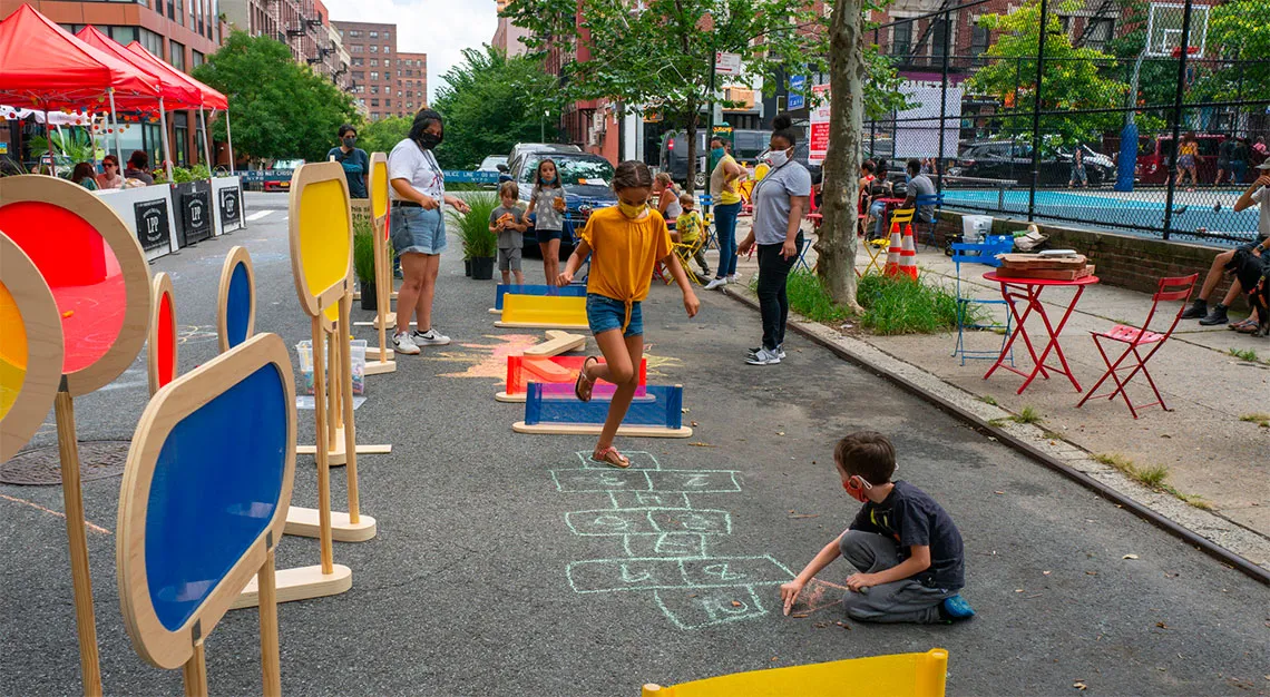 Tactical urbanism in Queens, New York