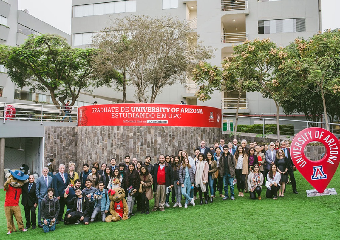 UA faculty and UPC Lima students at UPC Lima