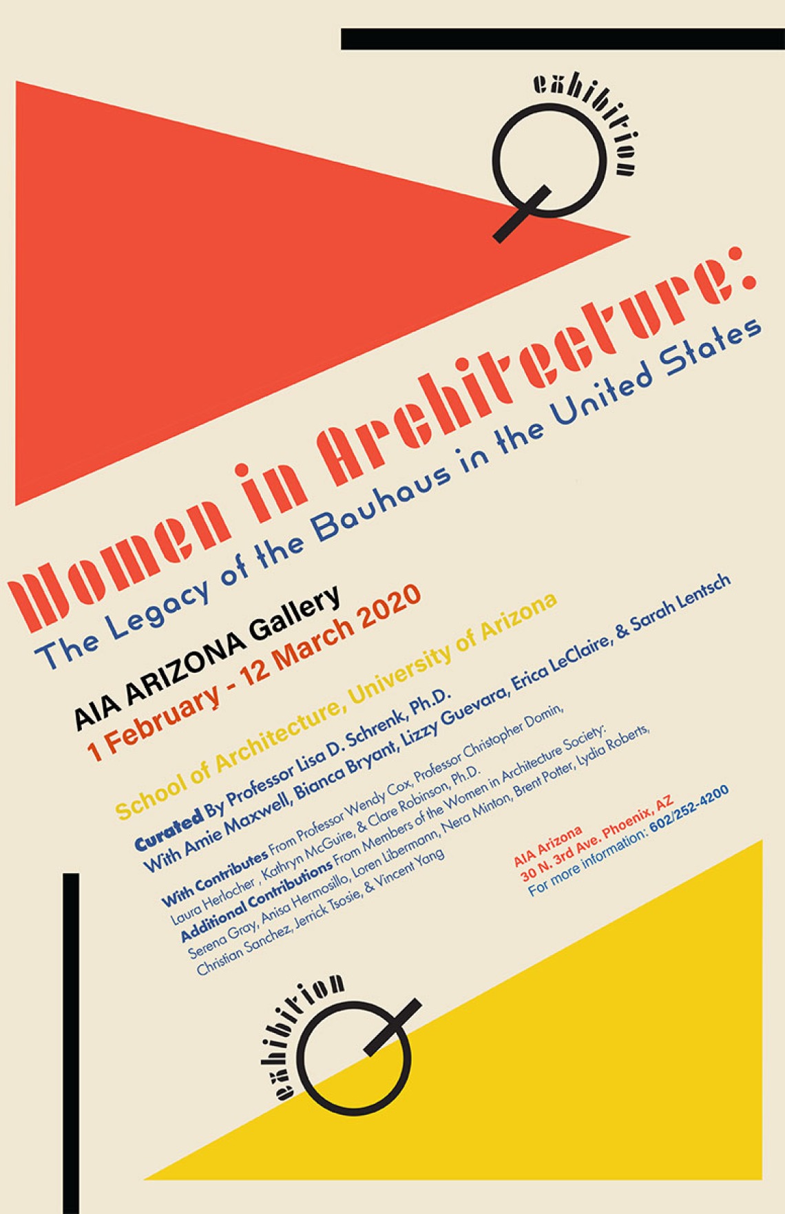 Poster: Women in Architecture: The Legacy of the Bauhaus in the United States