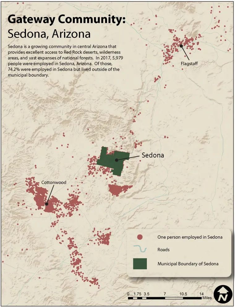 Sedona gateway map