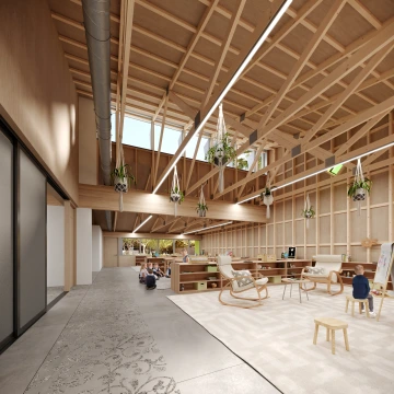 CoLab photo of an interior image of a classroom